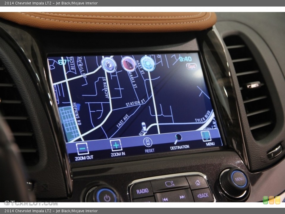 Jet Black/Mojave Interior Navigation for the 2014 Chevrolet Impala LTZ #115233679