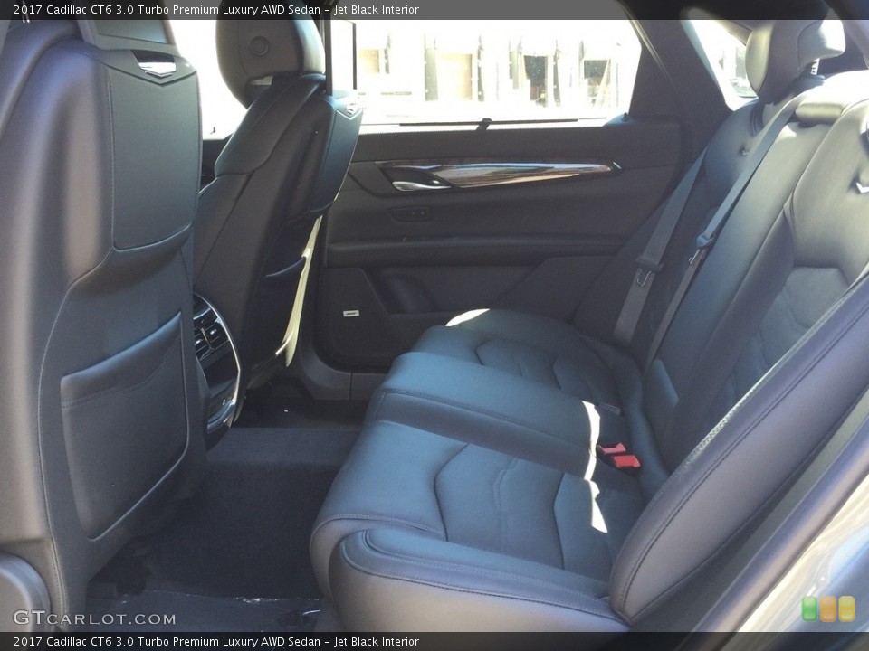 Jet Black Interior Rear Seat for the 2017 Cadillac CT6 3.0 Turbo Premium Luxury AWD Sedan #115236097