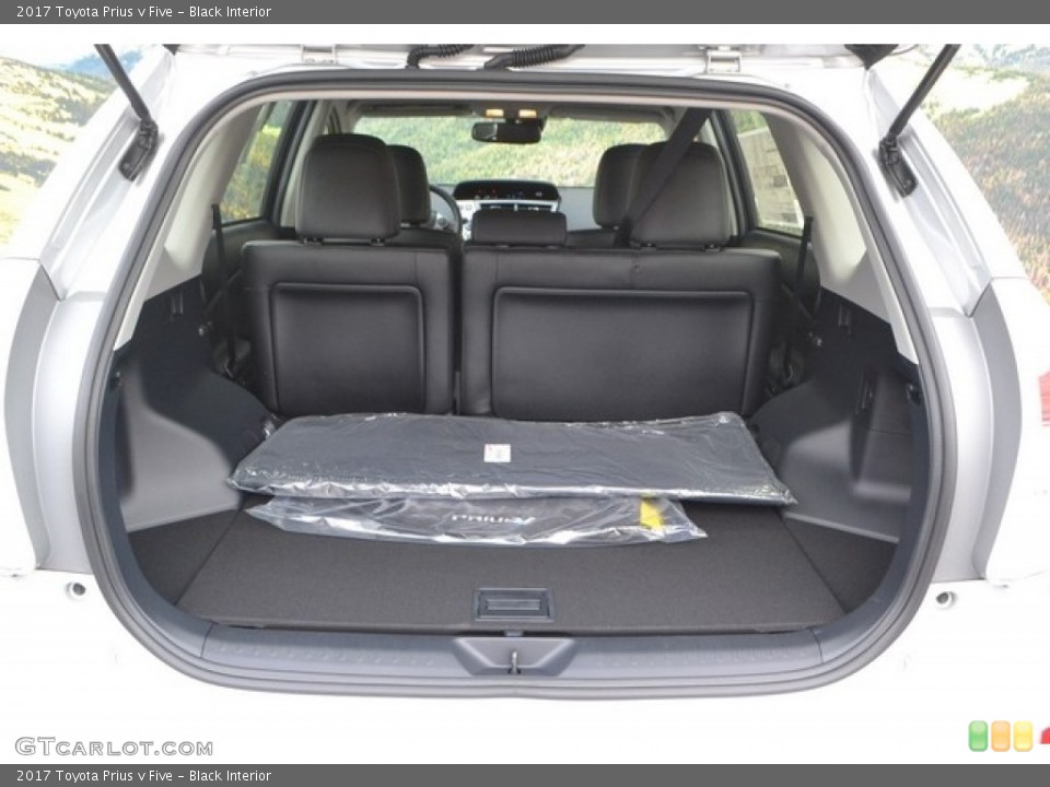 Black Interior Trunk for the 2017 Toyota Prius v Five #115236694