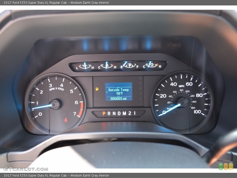 Medium Earth Gray Interior Gauges for the 2017 Ford F250 Super Duty XL Regular Cab #115248883