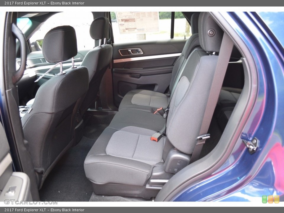 Ebony Black Interior Rear Seat for the 2017 Ford Explorer XLT #115249639