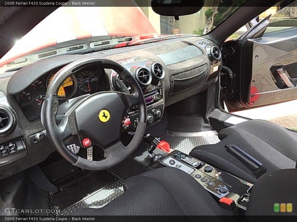 Black 2008 Ferrari F430 Interiors
