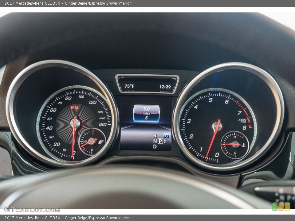 Ginger Beige/Espresso Brown Interior Gauges for the 2017 Mercedes-Benz GLE 350 #115252975
