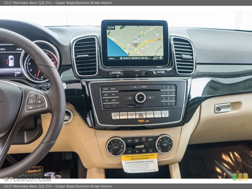 Ginger Beige/Espresso Brown Interior Controls for the 2017 Mercedes-Benz GLE 350 #115253005