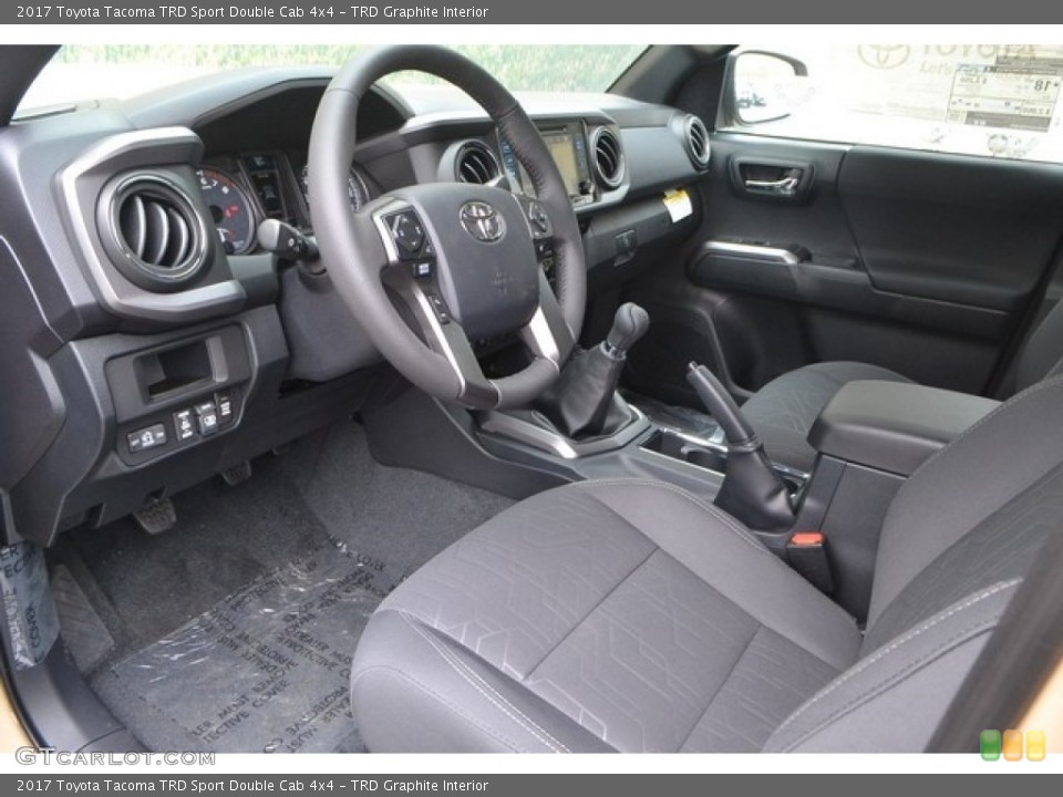 TRD Graphite Interior Photo for the 2017 Toyota Tacoma TRD Sport Double Cab 4x4 #115275058