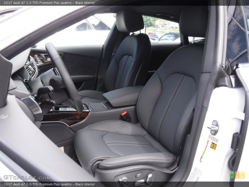 Black Interior Front Seat for the 2017 Audi A7 3.0 TFSI Premium Plus quattro #115279696