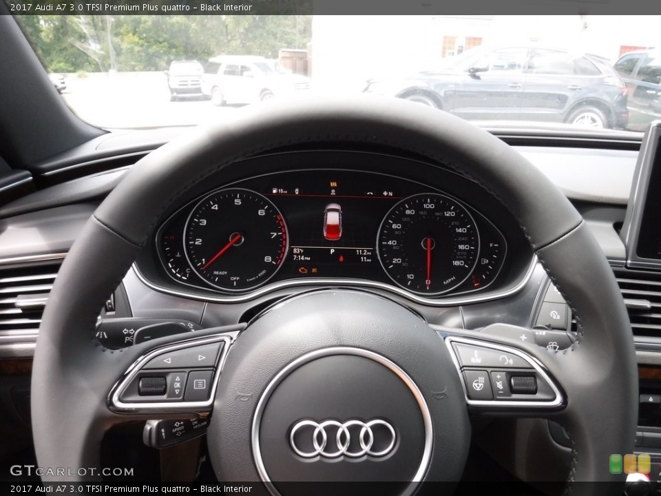Black Interior Steering Wheel for the 2017 Audi A7 3.0 TFSI Premium Plus quattro #115279930