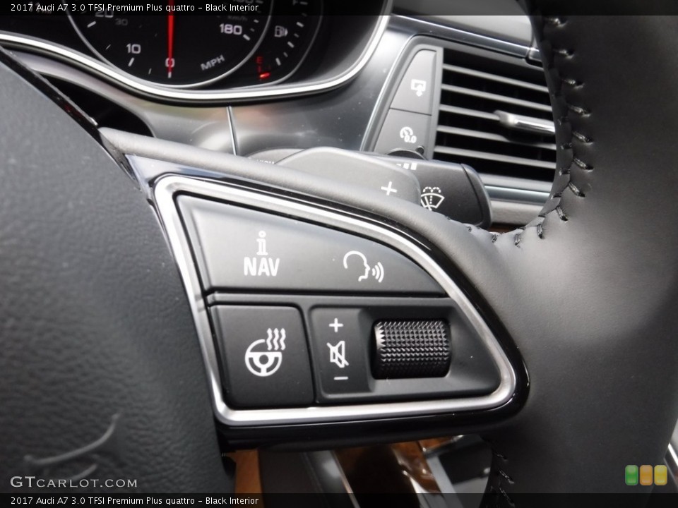 Black Interior Controls for the 2017 Audi A7 3.0 TFSI Premium Plus quattro #115279945