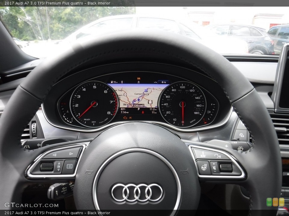 Black Interior Controls for the 2017 Audi A7 3.0 TFSI Premium Plus quattro #115279970