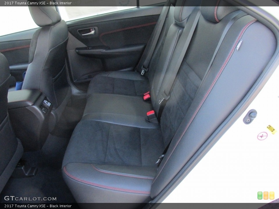 Black Interior Rear Seat for the 2017 Toyota Camry XSE #115280326