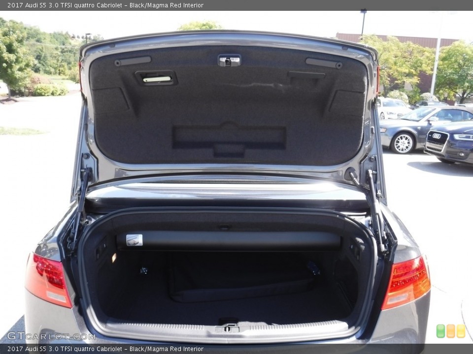 Black/Magma Red Interior Trunk for the 2017 Audi S5 3.0 TFSI quattro Cabriolet #115281136