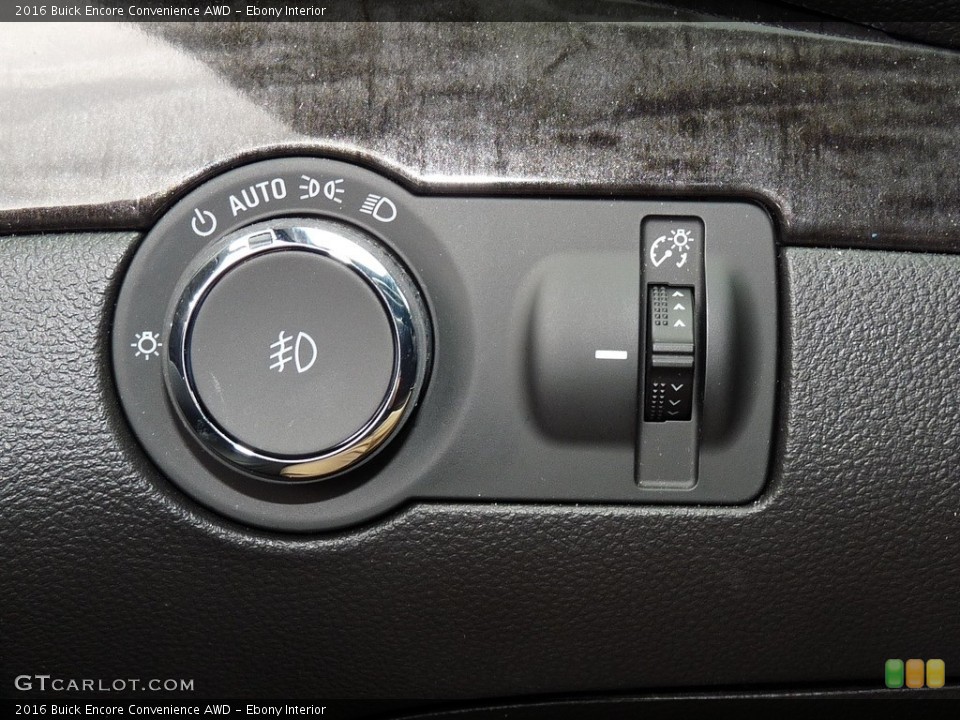 Ebony Interior Controls for the 2016 Buick Encore Convenience AWD #115281970