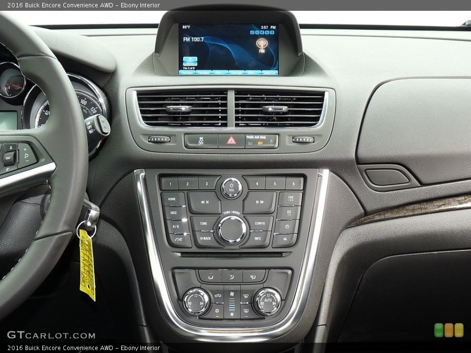 Ebony Interior Controls for the 2016 Buick Encore Convenience AWD #115282015