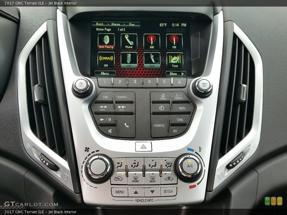 Jet Black Interior Controls for the 2017 GMC Terrain SLE #115282174