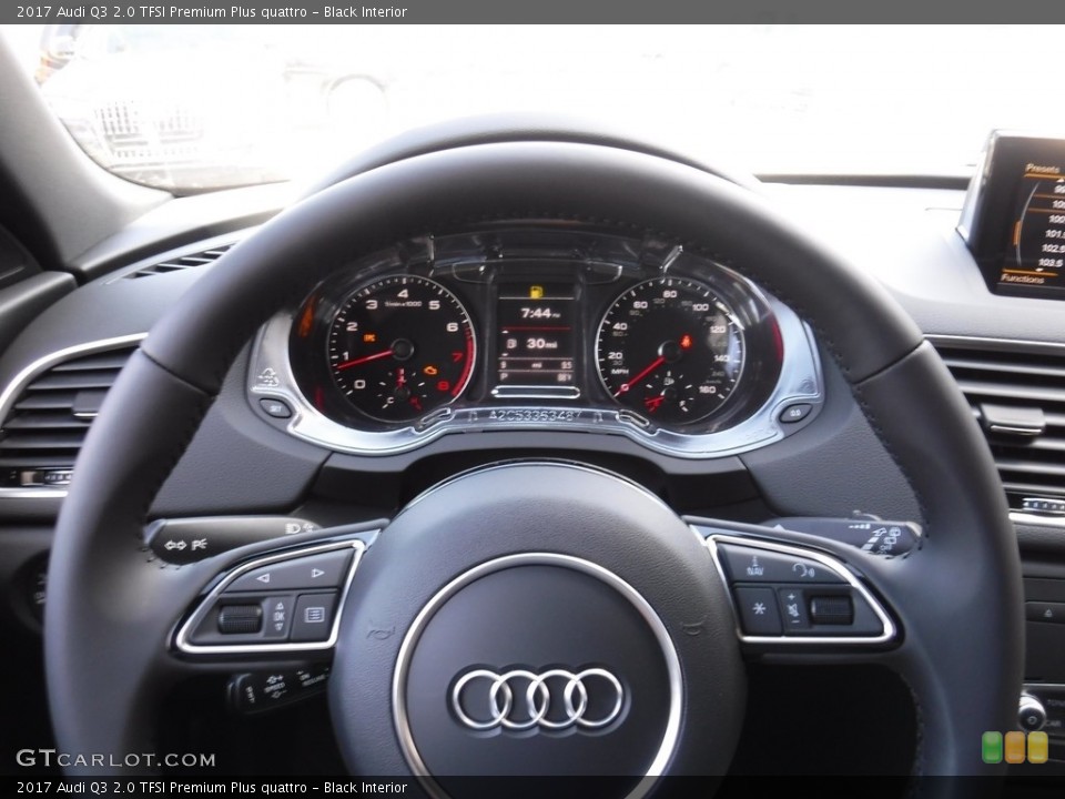 Black Interior Steering Wheel for the 2017 Audi Q3 2.0 TFSI Premium Plus quattro #115282714