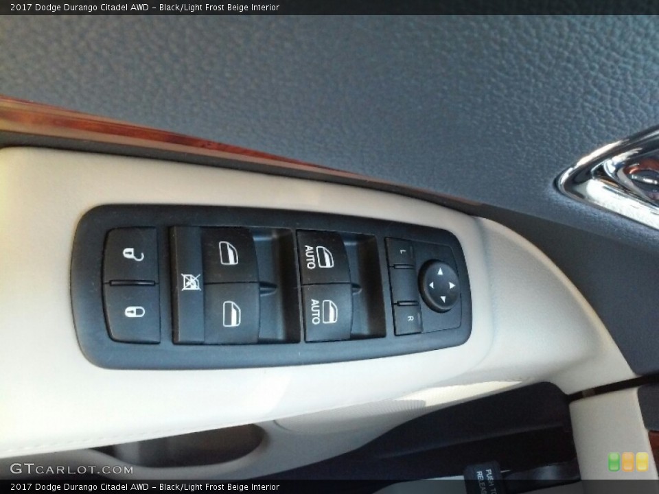 Black/Light Frost Beige Interior Controls for the 2017 Dodge Durango Citadel AWD #115283827