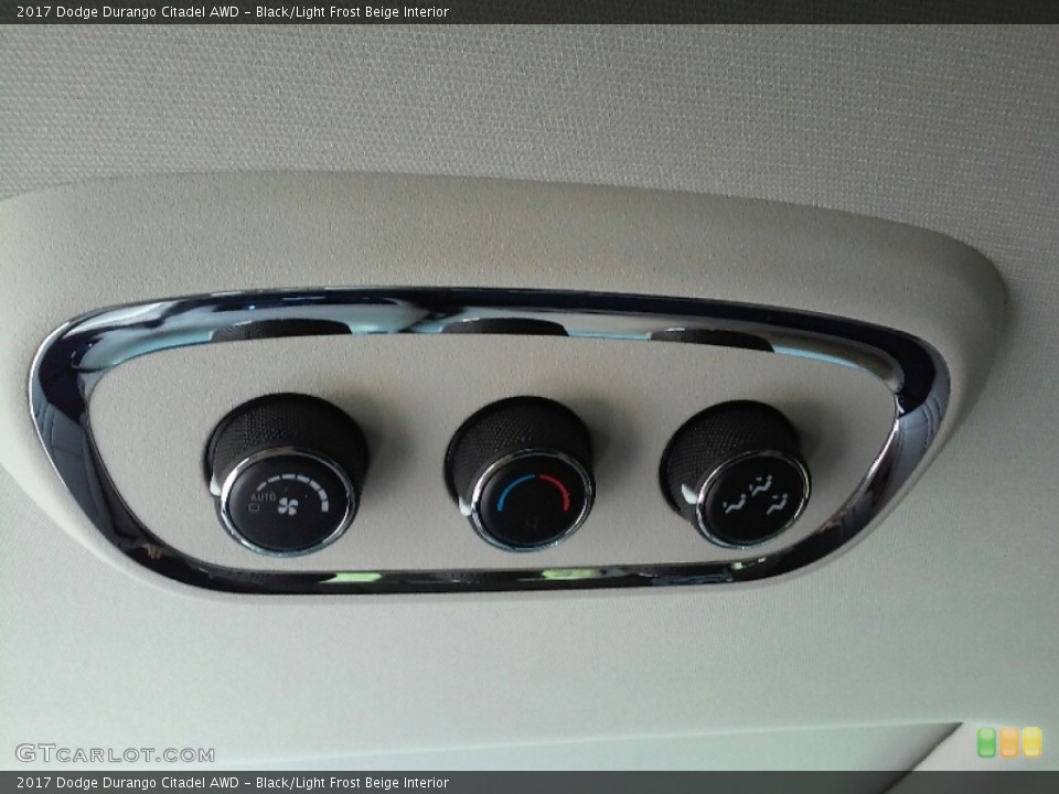 Black/Light Frost Beige Interior Controls for the 2017 Dodge Durango Citadel AWD #115283988
