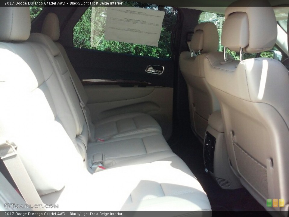 Black/Light Frost Beige Interior Rear Seat for the 2017 Dodge Durango Citadel AWD #115284127
