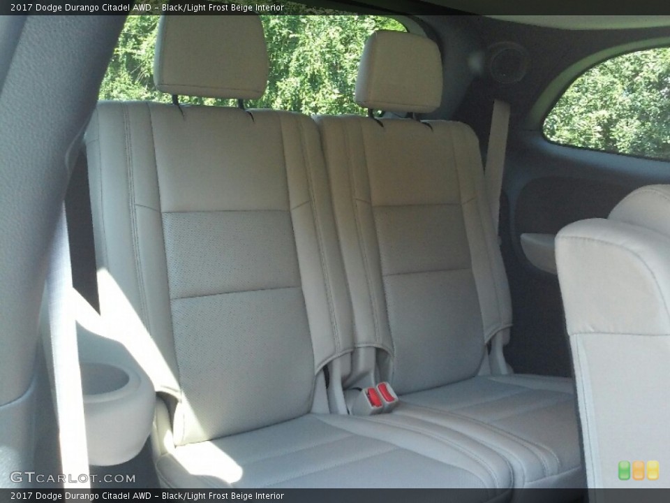 Black/Light Frost Beige Interior Rear Seat for the 2017 Dodge Durango Citadel AWD #115284145