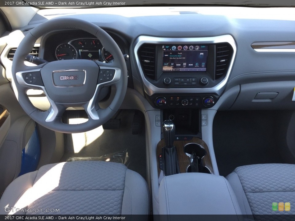 Dark Ash Gray/Light Ash Gray Interior Dashboard for the 2017 GMC Acadia SLE AWD #115293418