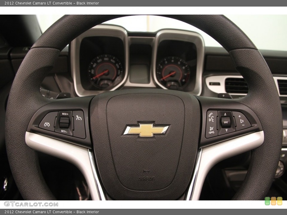 Black Interior Steering Wheel for the 2012 Chevrolet Camaro LT Convertible #115294057