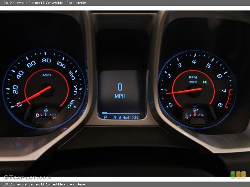 Black Interior Gauges for the 2012 Chevrolet Camaro LT Convertible #115294078