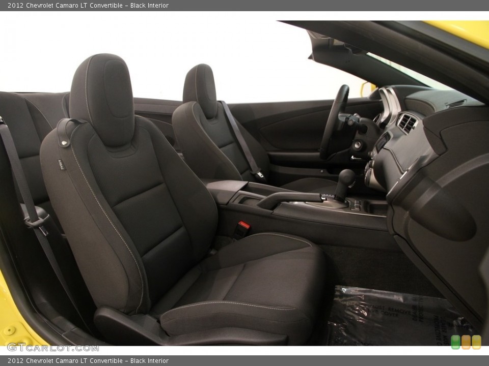 Black Interior Front Seat for the 2012 Chevrolet Camaro LT Convertible #115294153