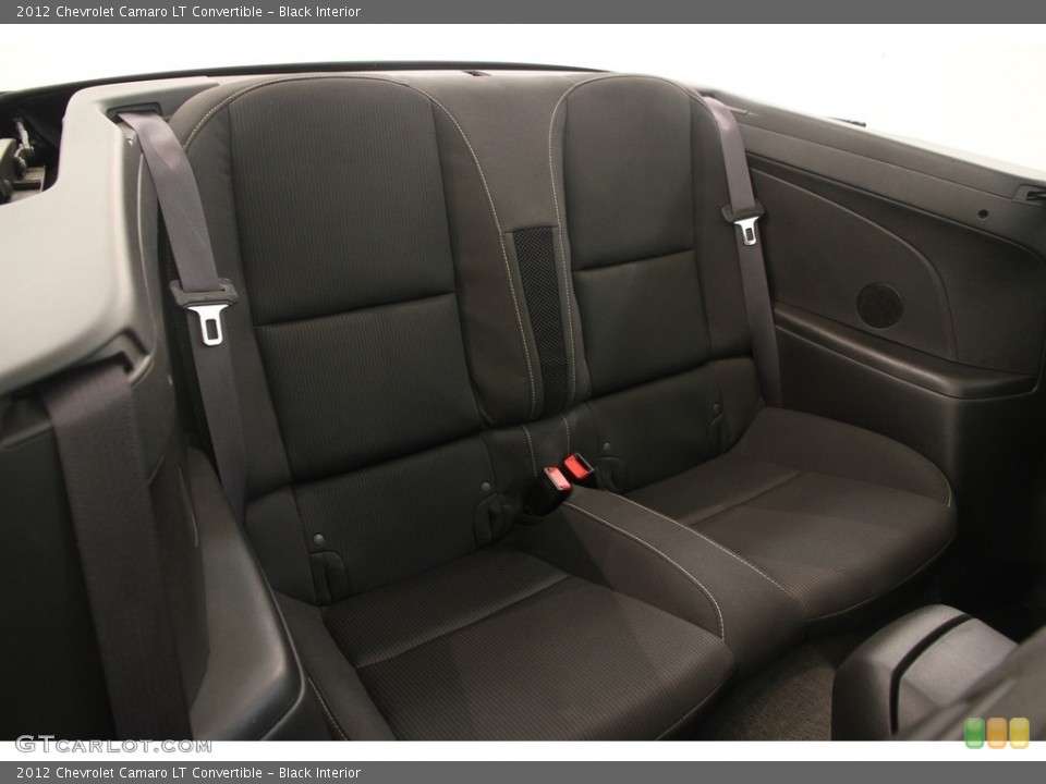 Black Interior Rear Seat for the 2012 Chevrolet Camaro LT Convertible #115294174