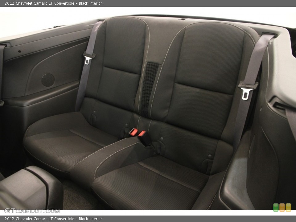 Black Interior Rear Seat for the 2012 Chevrolet Camaro LT Convertible #115294195