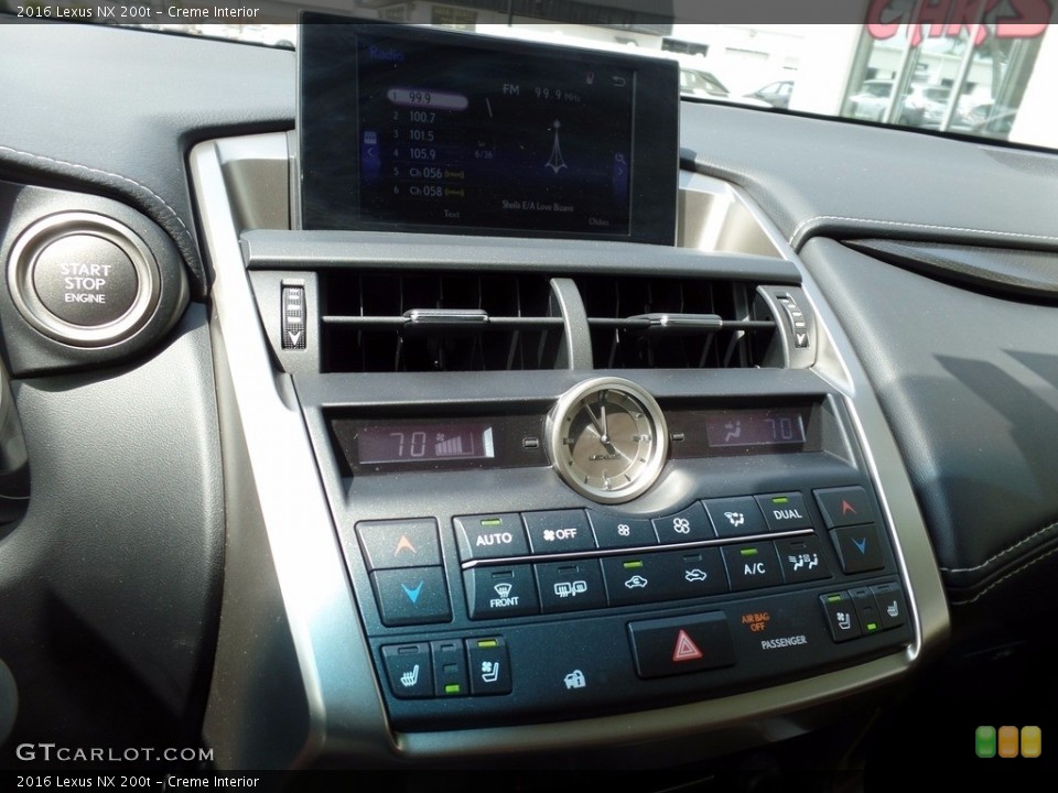 Creme Interior Controls for the 2016 Lexus NX 200t #115305023