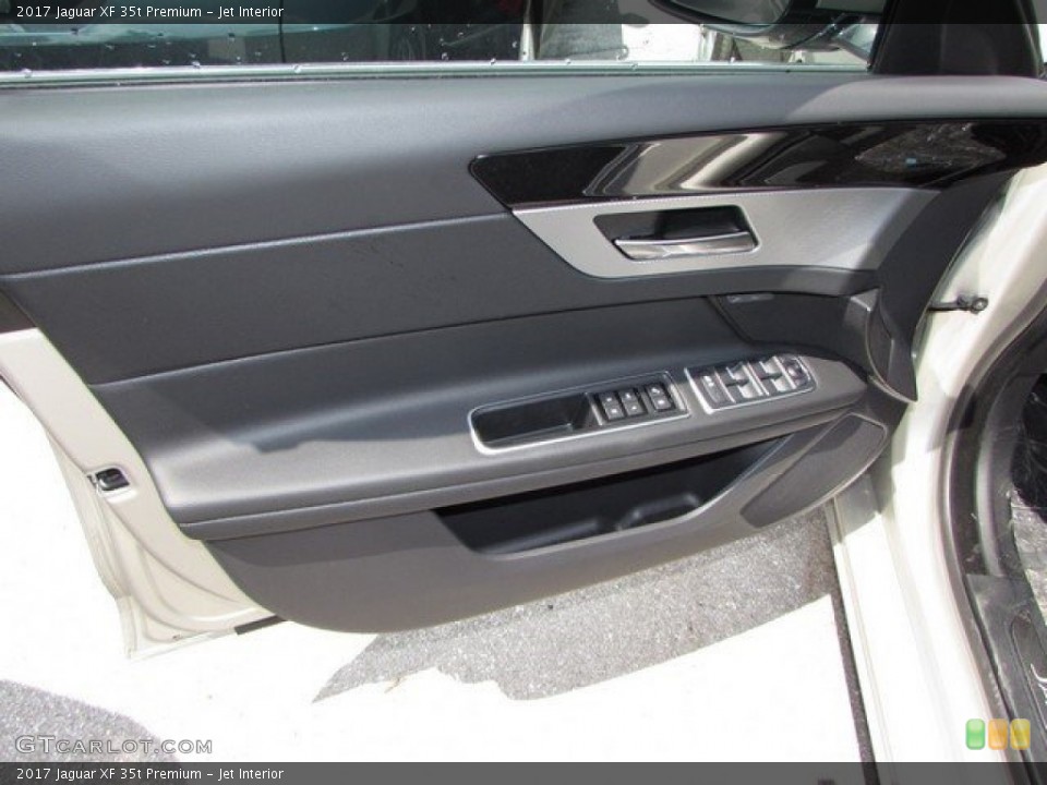 Jet Interior Door Panel for the 2017 Jaguar XF 35t Premium #115310141