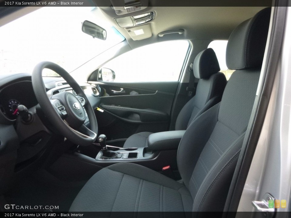 Black Interior Photo for the 2017 Kia Sorento LX V6 AWD #115310447