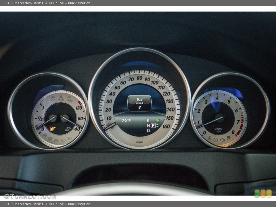 Black Interior Gauges for the 2017 Mercedes-Benz E 400 Coupe #115314728
