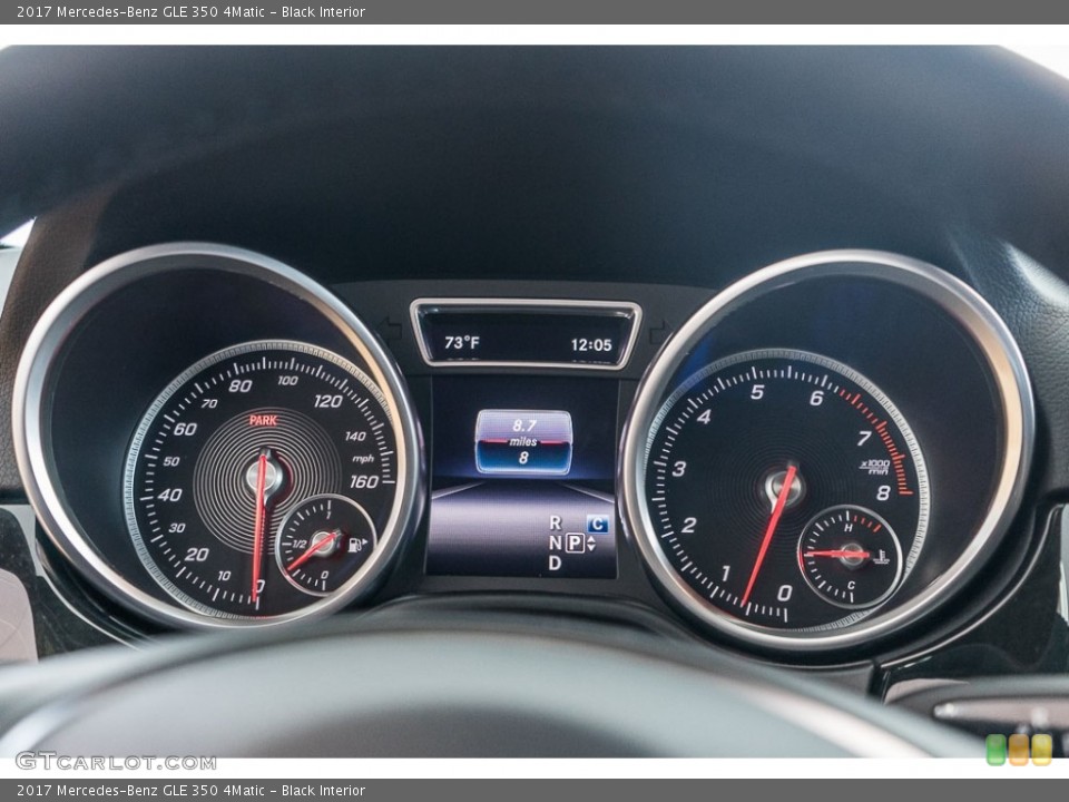 Black Interior Gauges for the 2017 Mercedes-Benz GLE 350 4Matic #115315700
