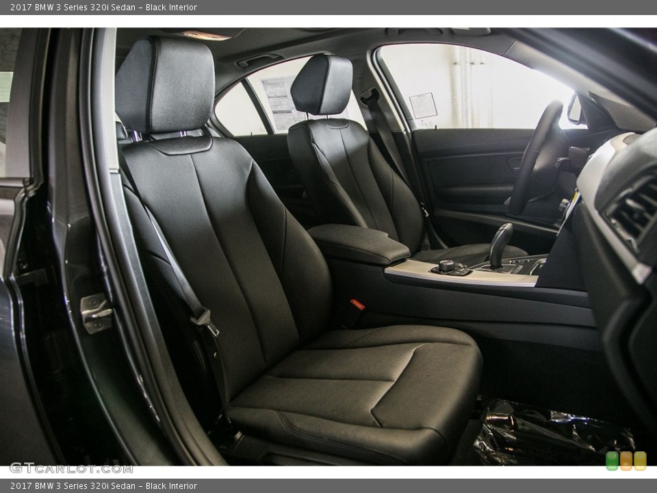 Black Interior Front Seat for the 2017 BMW 3 Series 320i Sedan #115316456