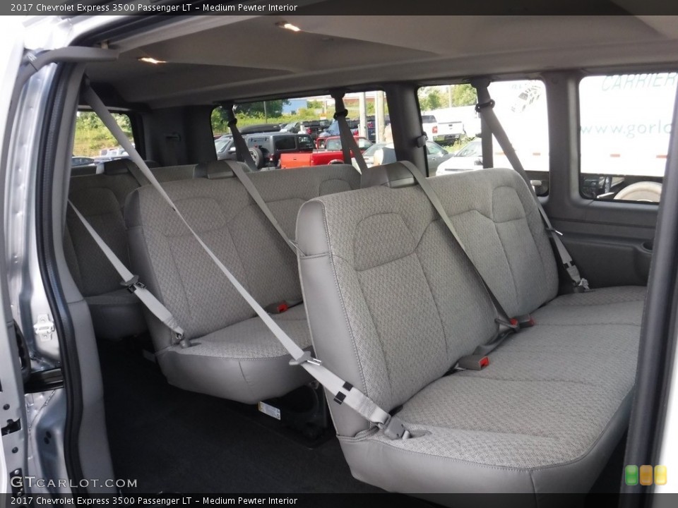 Medium Pewter Interior Rear Seat for the 2017 Chevrolet Express 3500 Passenger LT #115322285
