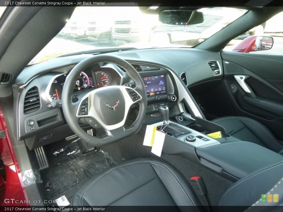 Jet Black Interior Photo for the 2017 Chevrolet Corvette Stingray Coupe #115327379