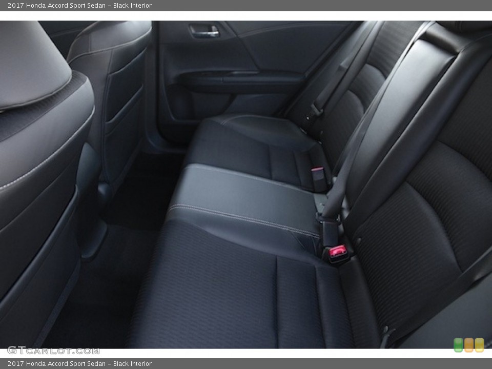 Black Interior Rear Seat for the 2017 Honda Accord Sport Sedan #115343940