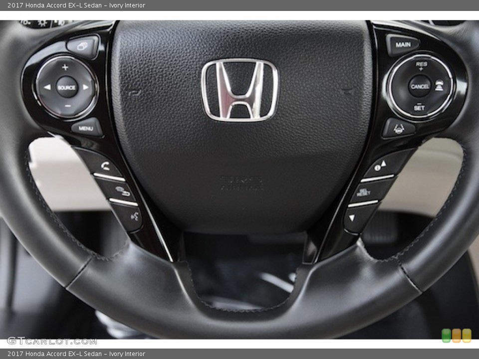 Ivory Interior Steering Wheel for the 2017 Honda Accord EX-L Sedan #115344311