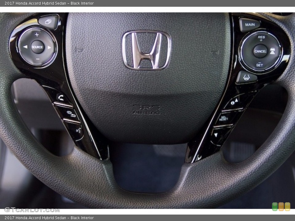 Black Interior Steering Wheel for the 2017 Honda Accord Hybrid Sedan #115347035