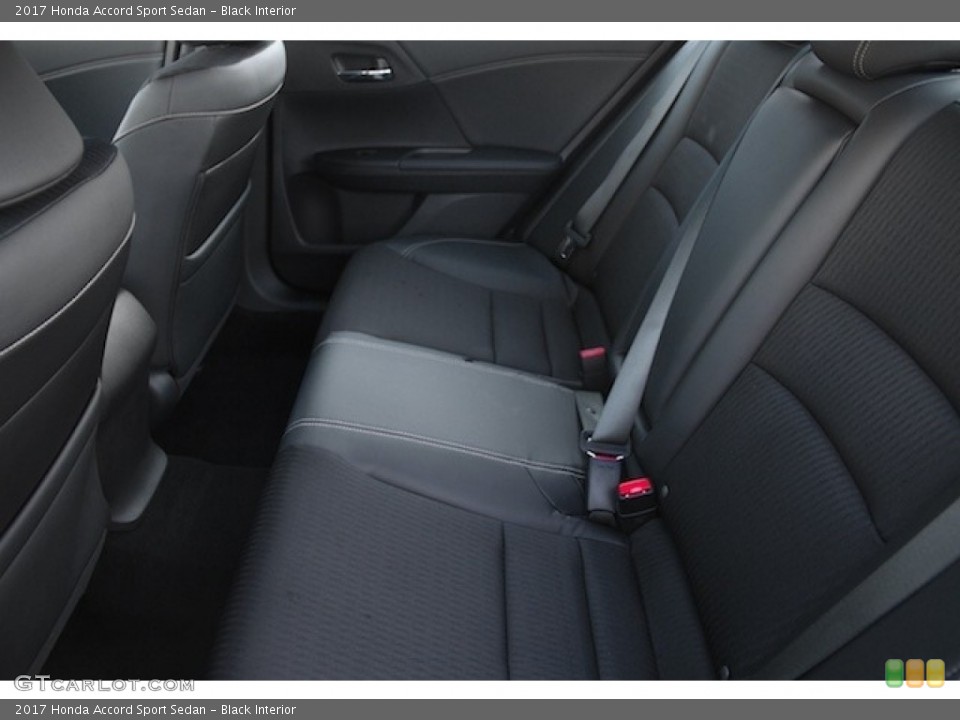 Black Interior Rear Seat for the 2017 Honda Accord Sport Sedan #115348052