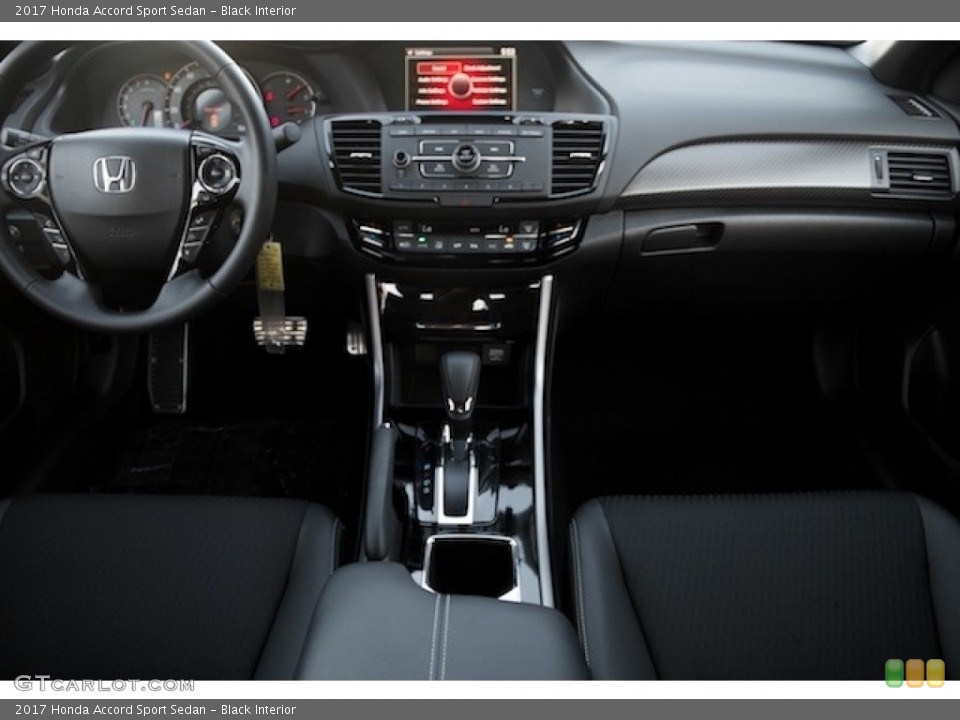 Black Interior Dashboard for the 2017 Honda Accord Sport Sedan #115348073