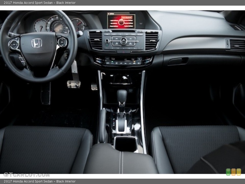 Black Interior Dashboard for the 2017 Honda Accord Sport Sedan #115348481