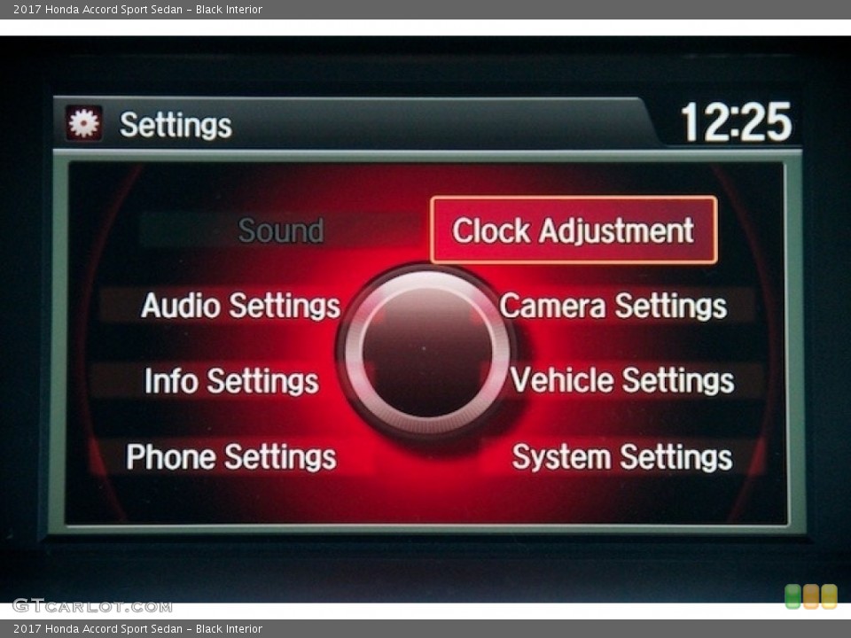 Black Interior Controls for the 2017 Honda Accord Sport Sedan #115348529
