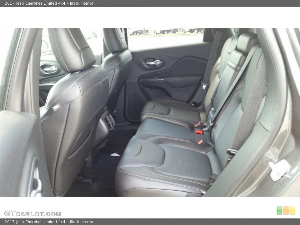 Black Interior Rear Seat for the 2017 Jeep Cherokee Limited 4x4 #115355728
