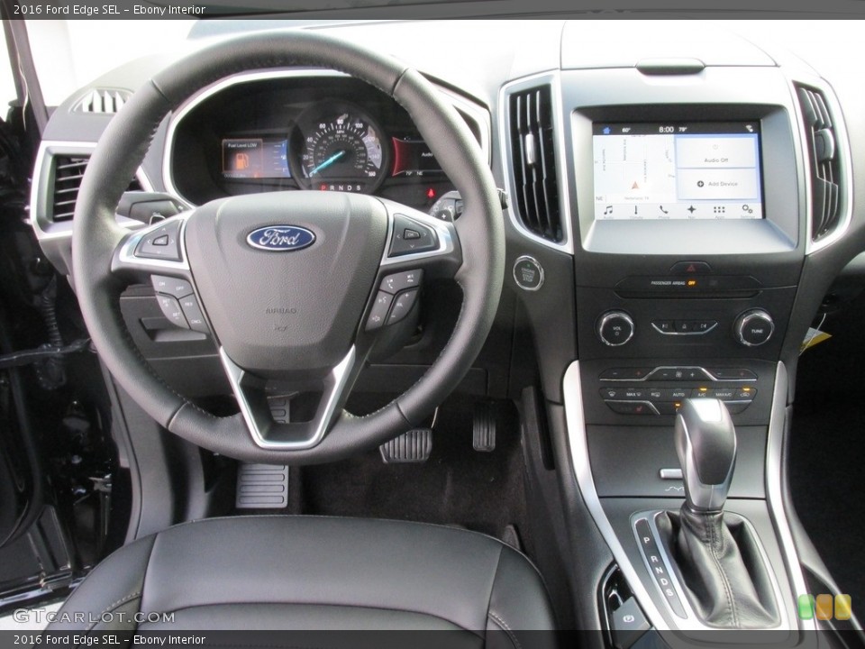 Ebony Interior Dashboard for the 2016 Ford Edge SEL #115369165