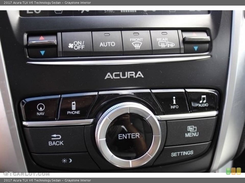 Graystone Interior Controls for the 2017 Acura TLX V6 Technology Sedan #115369696