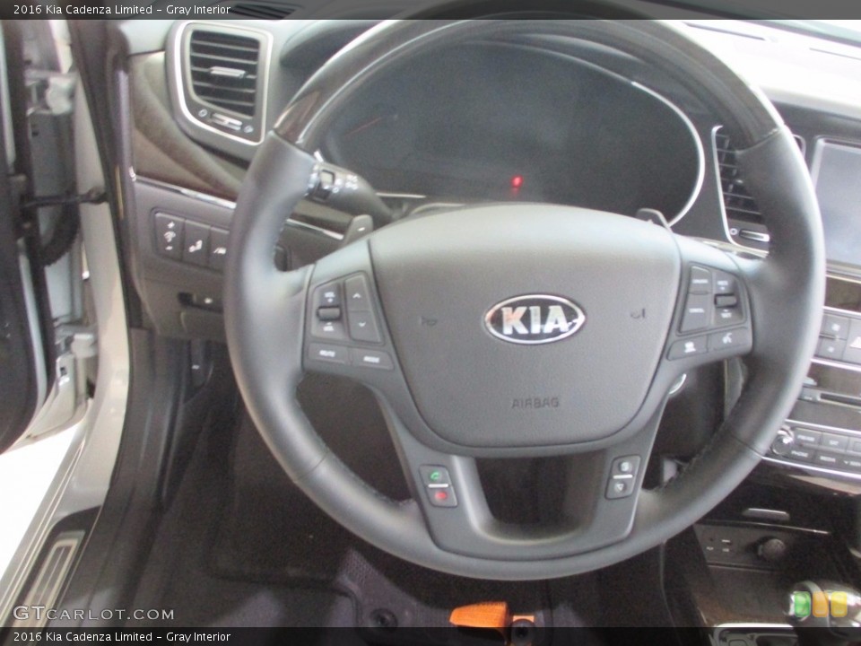 Gray Interior Steering Wheel for the 2016 Kia Cadenza Limited #115371516