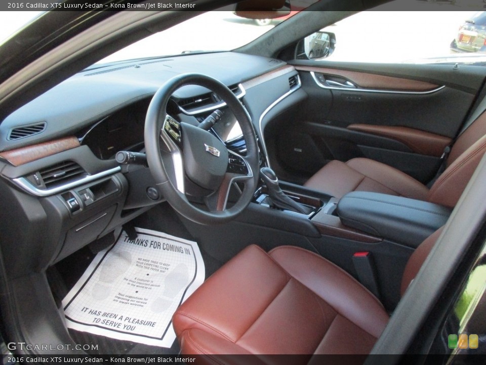 Kona Brown/Jet Black Interior Photo for the 2016 Cadillac XTS Luxury Sedan #115372188