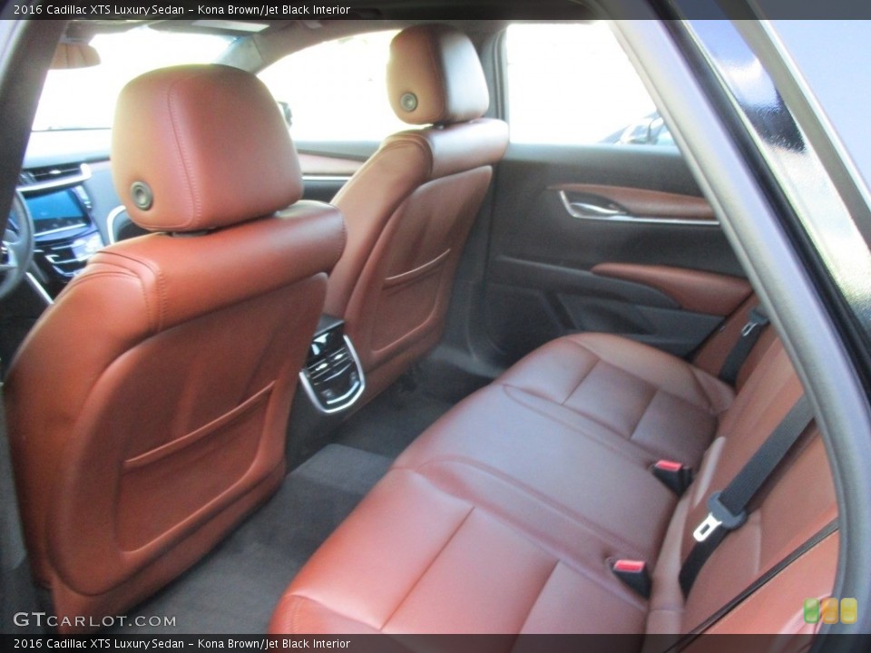 Kona Brown/Jet Black Interior Rear Seat for the 2016 Cadillac XTS Luxury Sedan #115372212